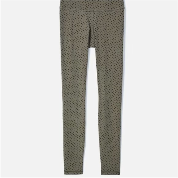 Everlane Perform Legging - Dark Taupe Polka Dot - Picture 4 of 6
